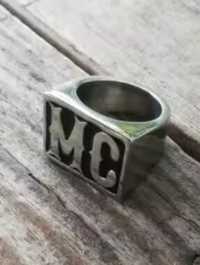 316L Stainless Steel MC Biker Motorcycle Harley Ring Size 8 To 14